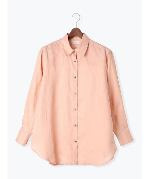 Te chichi(テチチ)の「フレンチリネンシャツ(シャツ/ブラウス・レディース・オレンジ/オフホワイト/ベージュ・F)」の21枚目の写真