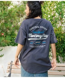 SURF ロゴ 刺繍 オーバーサイズ シルエット 半袖 Tシャツ