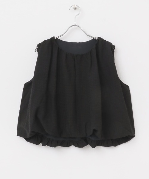 ITEMS URBANRESEARCH（アイテムズ アーバンリサーチ）の「バルーンスリーブノースリブラウス（シャツ/ブラウス・レディース・ホワイト系その他/オフホワイト/ブラック・FREE）」の15枚目の写真