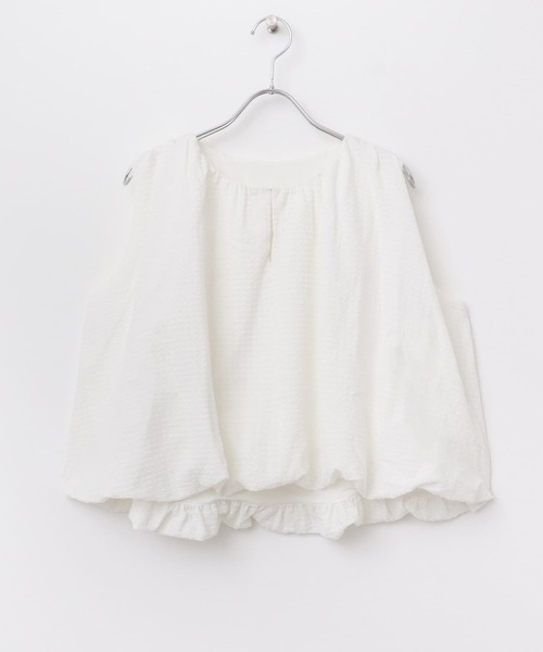 ITEMS URBANRESEARCH（アイテムズ アーバンリサーチ）の「バルーンスリーブノースリブラウス（シャツ/ブラウス・レディース・ホワイト系その他/オフホワイト/ブラック・FREE）」の16枚目の写真