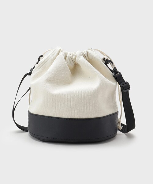 THE SHOP TK （ザ ショップ ティーケー ）の「BOUOキャンバス巾着ショルダー（ショルダーバッグ・メンズ・アイボリー/ブラック・00）」の17枚目の写真