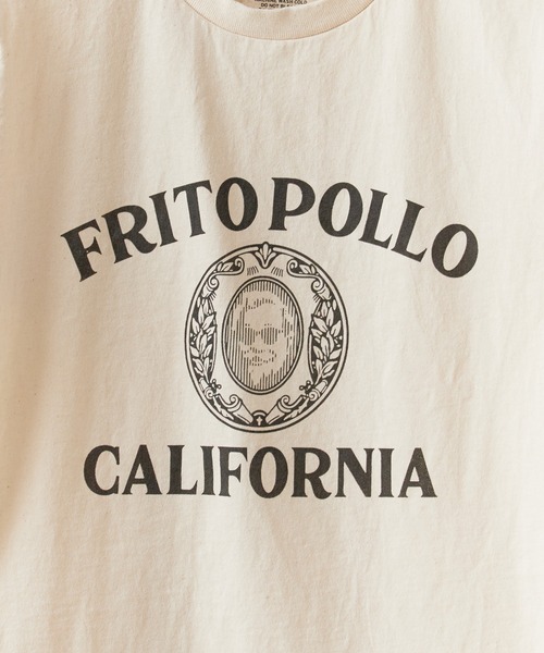 MIXTA（ミクスタ）の「MIXTA/ミクスタ FRITO POLLO SS CREWNECK T-SHIRTS Tシャツ（Tシャツ/カットソー・レディース・キャメル/ナチュラル/ネイビー・M/S）」の6枚目の写真