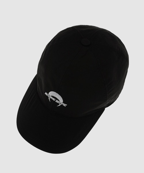 MARINE SERRE ブラックキャップ WHITE LINE