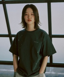A'GEM/9 × .kom 『ROMANTIC CROWN/ロマンティック クラウン』 SPLASH PAINTING PIGMENT T-SHIRT/スプラッシュペインティングピグメント半袖Tシャツ