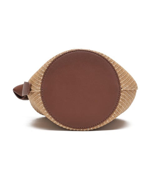 Ungrid（アングリッド）の「【Ungrid/アングリッド】雑材コンビ 巾着バケットバッグ（かごバッグ・レディース・ホワイト/ブラック/ブラウン・FREE）」の19枚目の写真