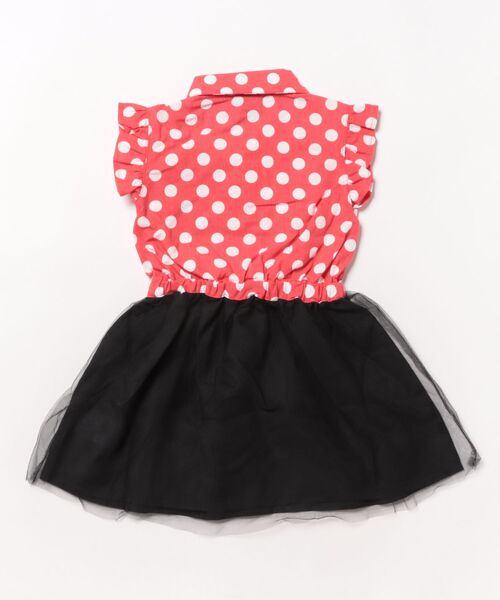 Disney（ディズニー）の「ディズニー デニムドッキングワンピース 0579K（ワンピース・キッズ・レッド/ライトインディゴブルー・90cm/100cm/110cm/120cm/130cm/140cm/80ｃｍ）」の3枚目の写真