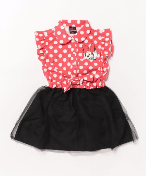 Disney（ディズニー）の「ディズニー デニムドッキングワンピース 0579K（ワンピース・キッズ・レッド/ライトインディゴブルー・90cm/100cm/110cm/120cm/130cm/140cm/80ｃｍ）」の6枚目の写真