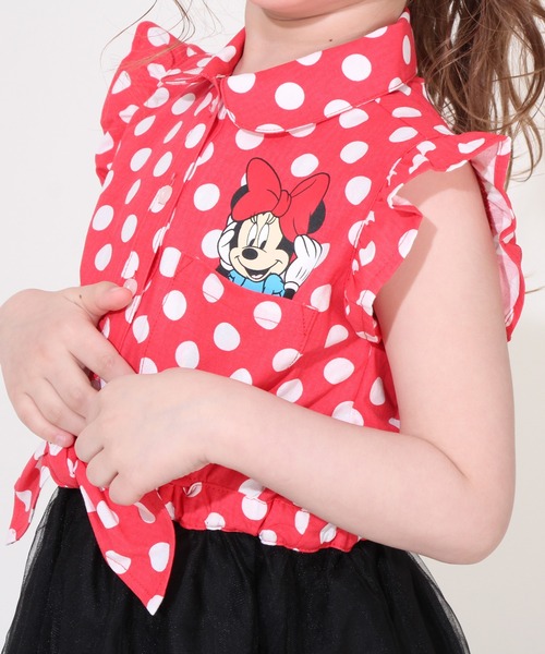 Disney（ディズニー）の「ディズニー デニムドッキングワンピース 0579K（ワンピース・キッズ・レッド/ライトインディゴブルー・90cm/100cm/110cm/120cm/130cm/140cm/80ｃｍ）」の13枚目の写真