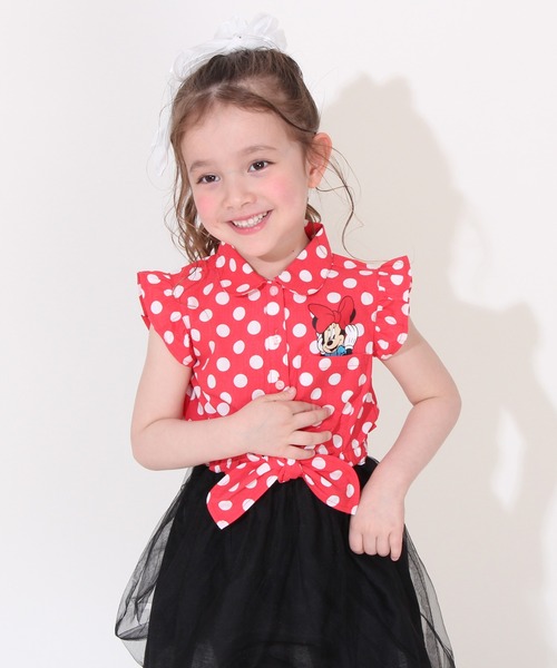 Disney（ディズニー）の「ディズニー デニムドッキングワンピース 0579K（ワンピース・キッズ・レッド/ライトインディゴブルー・90cm/100cm/110cm/120cm/130cm/140cm/80ｃｍ）」の14枚目の写真