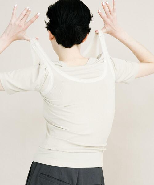 LAATO(ラート)の「layered set tee(Tシャツ/カットソー・レディース・ライトブラウン/グレー/ブラック・FREE)」の5枚目の写真