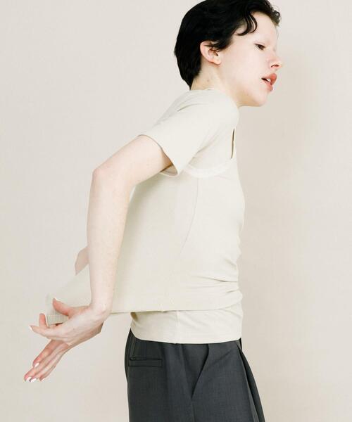 LAATO(ラート)の「layered set tee(Tシャツ/カットソー・レディース・ライトブラウン/グレー/ブラック・FREE)」の6枚目の写真