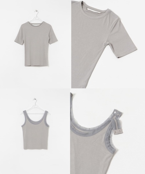 tシャツ layered set tee レディース セール】layered set tee（Tシャツ/カットソー）｜LAATO（ラート