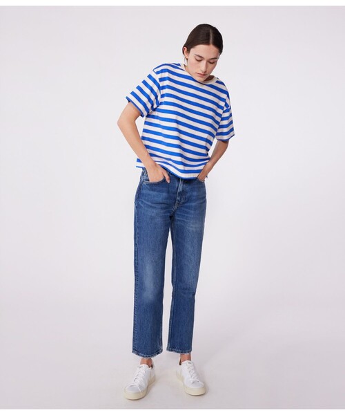 PETIT BATEAU（プチバトー）の「半袖Ｔシャツ（Tシャツ/カットソー・レディース・ホワイト系その他・X-SMALL/SMALL/MEDIUM/LARGE）」の3枚目の写真