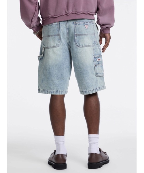 Guess(ゲス)の「GUESS Originals Panel Carpenter Short デニムショートパンツ (デニムパンツ・メンズ・インディゴブルー・28inch/29inch/30inch/31inch/32inch)」の3枚目の写真