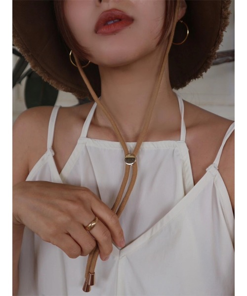 TRUNC(トランクエイティーエイト)の「Fringe Bucket Hat(ハット・レディース・ブラウン/ブラック・FREE)」の14枚目の写真