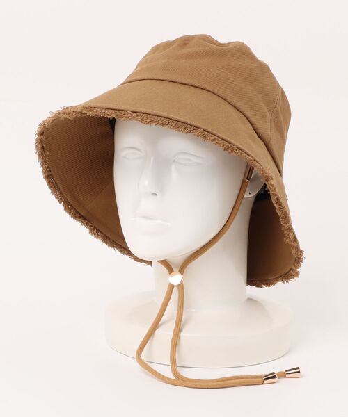 TRUNC(トランクエイティーエイト)の「Fringe Bucket Hat(ハット・レディース・ブラウン/ブラック・FREE)」の16枚目の写真