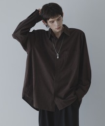 remer | LOOSE BASIC OVERSIZE SHIRT - Drape Corduroy / ルーズベーシックオーバーサイズシャツ（ドレープコーデュロイ）(シャツ/ブラウス)