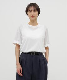 SHEER COTTON JERSEY TOP
