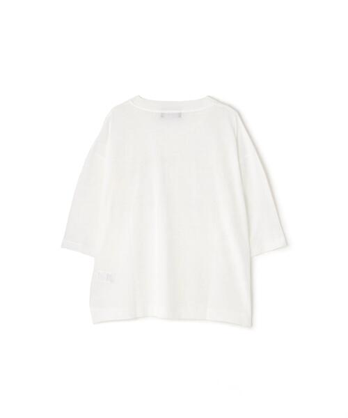 MARGARET HOWELL（マーガレットハウエル）の「SHEER COTTON JERSEY TOP（Tシャツ/カットソー・レディース・ホワイト/ブラウン系その他3・2）」の11枚目の写真