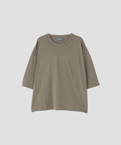 MARGARET HOWELL（マーガレットハウエル）の「SHEER COTTON JERSEY TOP（Tシャツ/カットソー・レディース・ホワイト/ブラウン系その他3・2）」の14枚目の写真