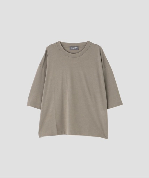 MARGARET HOWELL（マーガレットハウエル）の「SHEER COTTON JERSEY TOP（Tシャツ/カットソー・レディース・ホワイト/ブラウン系その他3・2）」の6枚目の写真