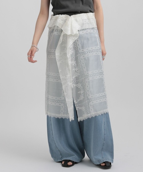 GEORGE'S（ジョージズ）の「レースマルチWAYスカート（スカート・レディース・ライトパープル/ブルー系その他/アイボリー/ブラック・SMALL/MEDIUM）」の16枚目の写真