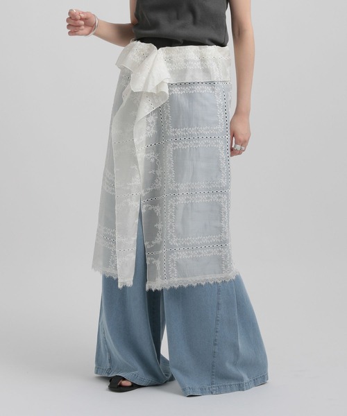 GEORGE'S（ジョージズ）の「レースマルチWAYスカート（スカート・レディース・ライトパープル/ブルー系その他/アイボリー/ブラック・SMALL/MEDIUM）」の17枚目の写真