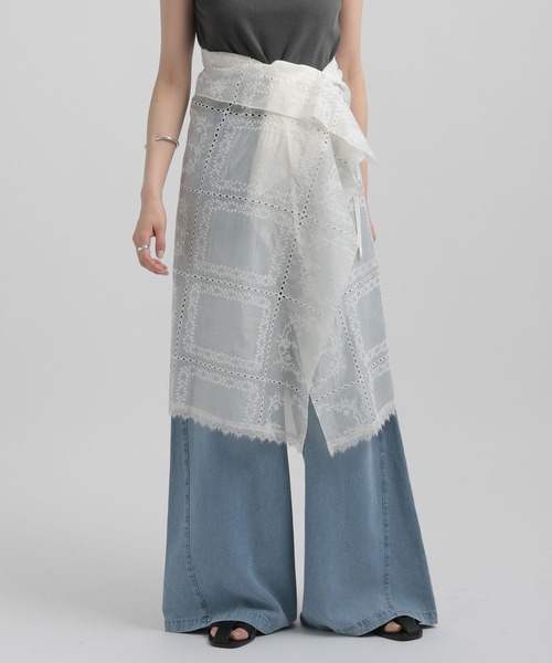 GEORGE'S（ジョージズ）の「レースマルチWAYスカート（スカート・レディース・ライトパープル/ブルー系その他/アイボリー/ブラック・SMALL/MEDIUM）」の19枚目の写真