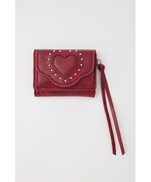 MOUSSY（マウジー）の「【WEB限定】HEART FLAP MINI ウォレット（財布・レディース・ブラック/レッド・FREE）」の11枚目の写真