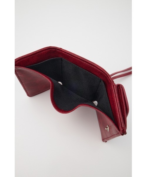 MOUSSY（マウジー）の「【WEB限定】HEART FLAP MINI ウォレット（財布・レディース・ブラック/レッド・FREE）」の17枚目の写真