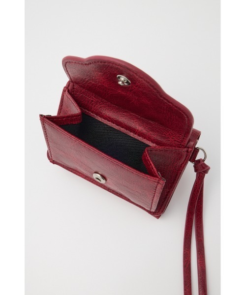 MOUSSY（マウジー）の「【WEB限定】HEART FLAP MINI ウォレット（財布・レディース・ブラック/レッド・FREE）」の18枚目の写真