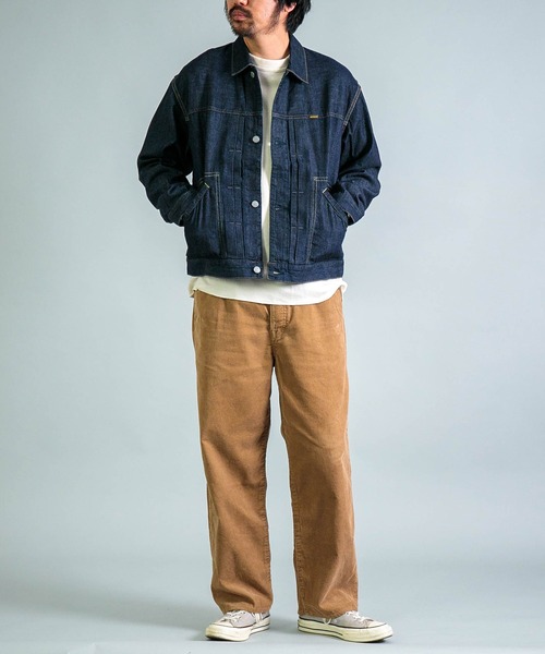 OMNIGOD（オムニゴッド）の「[ OMNIGOD mens / オムニゴッド ] １４Wコーデュロイ ５Pイージールーズジーンズ（その他パンツ・メンズ・ボルドー/ベージュ/グレー・3/2）」の12枚目の写真