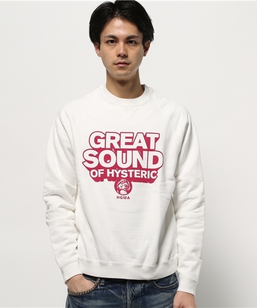 HYSTERIC GLAMOUR（ヒステリックグラマー）の「GREAT SOUND pt SW（スウェット・メンズ・ホワイト/ネイビー/トップグレー・SMALL/MEDIUM/LARGE）」の13枚目の写真