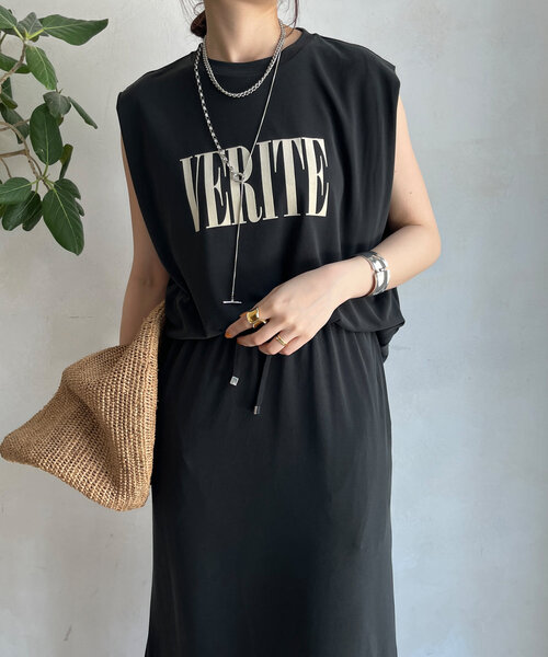 DOUUOD 売れ筋商品|||ドゥオッド Tシャツ トップス レディース T-shirts Black セットアップ可】ソフトロゴTEE（Tシャツ/カットソー）｜DouDou