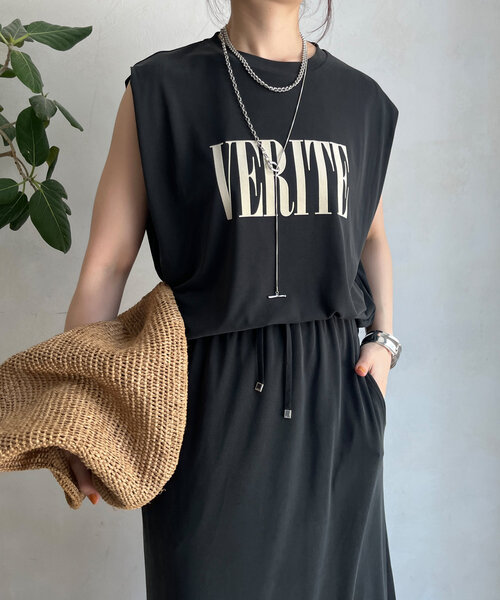 DouDou（ドゥドゥ）の「【セットアップ可】ソフトロゴTEE（Tシャツ/カットソー・レディース・レッド/ブラウン/ブラック・FREE）」の10枚目の写真