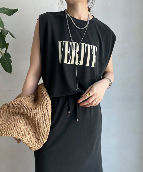 DouDou（ドゥドゥ）の「【セットアップ可】ソフトロゴTEE（Tシャツ/カットソー・レディース・レッド/ブラウン/ブラック・FREE）」の11枚目の写真