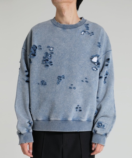 DELUXE（デラックス）の「Sabotage（スウェット・メンズ・ブラック/ブルー/グレー・X-LARGE/LARGE/MEDIUM/SMALL）」の3枚目の写真