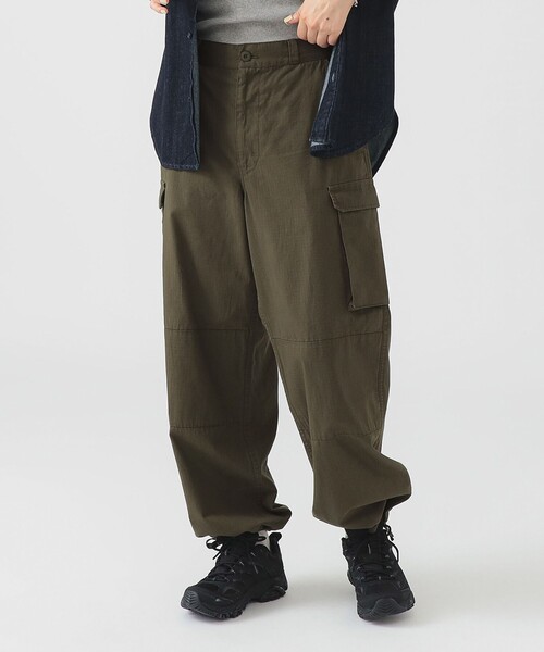 peaceminusone ワークパンツ　カーキ PEACEMINUSONE - 希少 peaceminusone work pants khakiの通販 by