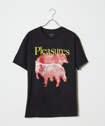 PLEASURES（プレジャー）の「PLEASURES/プレジャーズ WET DOGS TEE BLACK 半袖Tシャツ カットソー クルーネック（Tシャツ/カットソー）」