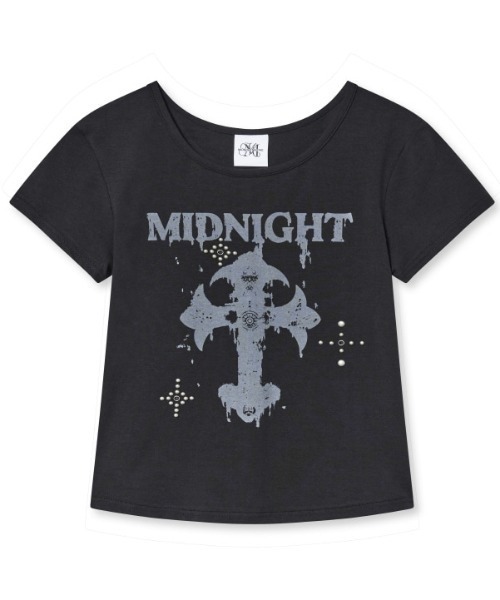 tシャツ A'GEM/9 × .kom 「MIDNIGHT MOVE/ミッドナイトムーブ」 AG CROSS T-SHIRT/AG クロス半袖Tシャツ A'GEM/9 × .kom 『MIDNIGHT MOVE/ミッドナイトムーブ』 AG CROSS