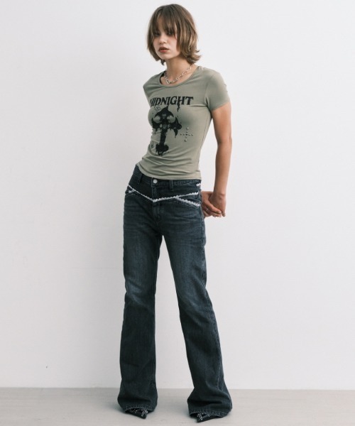 Tシャツ・カットソー [MIDNIGHT MOVE] CROSS T Midnight Move／CROSS T（Tシャツ/カットソー）｜Midnight Move