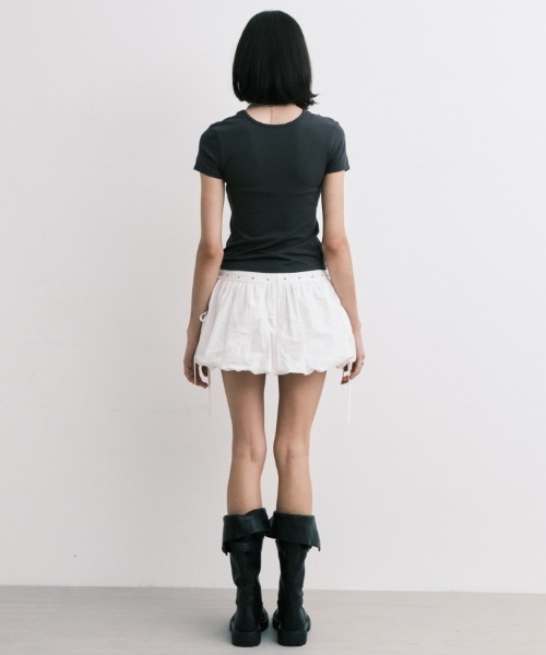 Midnight Move(ミッドナイトムーブ)の「A'GEM/9 × .kom 『MIDNIGHT MOVE/ミッドナイトムーブ』 CROSS T-SHIRT/クロス半袖Tシャツ(Tシャツ/カットソー・レディース・チャコールグレー/ブラック/カーキ・FREE)」の21枚目の写真