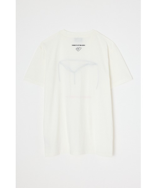 THROW by SLY（スローバイスライ）の「THROW MAYU KAKIHATA LOOSE T/SH 半袖 夏服 Tシャツ（Tシャツ/カットソー・レディース・ピンク/ライトブラック/オフホワイト・FREE）」の7枚目の写真