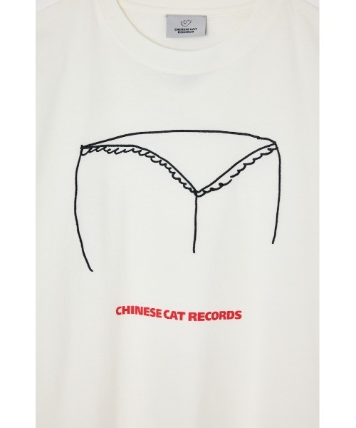 THROW by SLY（スローバイスライ）の「THROW MAYU KAKIHATA LOOSE T/SH 半袖 夏服 Tシャツ（Tシャツ/カットソー・レディース・ピンク/ライトブラック/オフホワイト・FREE）」の6枚目の写真