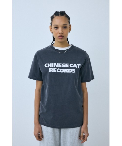 THROW by SLY（スローバイスライ）の「THROW MAYU KAKIHATA LOOSE T/SH 半袖 夏服 Tシャツ（Tシャツ/カットソー・レディース・ピンク/ライトブラック/オフホワイト・FREE）」の4枚目の写真