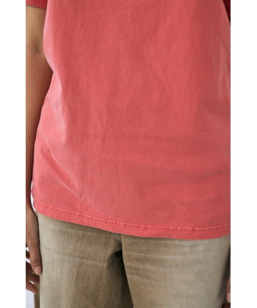 THROW by SLY（スローバイスライ）の「THROW MAYU KAKIHATA LOOSE T/SH 半袖 夏服 Tシャツ（Tシャツ/カットソー・レディース・ピンク/ライトブラック/オフホワイト・FREE）」の19枚目の写真