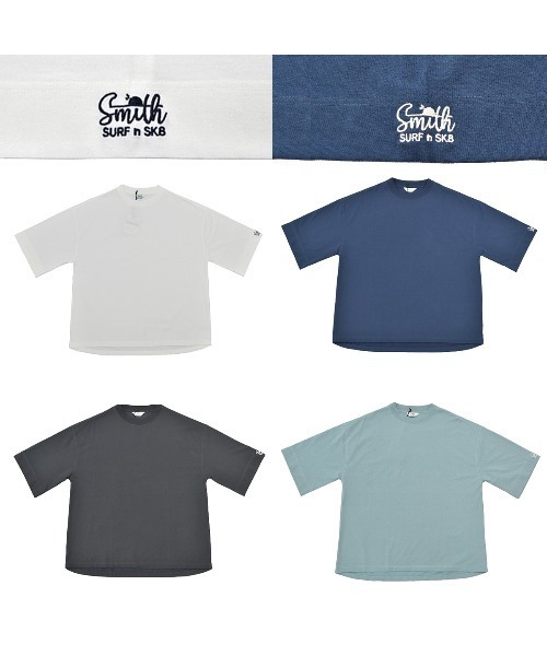 Sunny Smith(サニースミス)の「【SUNNY SMITH】11.6ウルトラヘビーオンス Heavy Smith ロゴ刺繍 半袖 Tシャツ(Tシャツ/カットソー・メンズ・チャコール/ネイビー/グリーン/オフホワイト・FREE)」の5枚目の写真