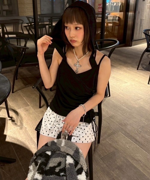 CRANK（クランク）の「【CRANK】TRUNK SHORTS / 【クランク】トラックショートパンツ（その他パンツ・レディース・ブラック/ホワイト/レッド・ONE SIZE）」の21枚目の写真