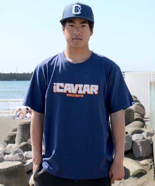 ムラサキスポーツ（ムラサキスポーツ）の「THE CAVIAR/キャビア 半袖Tシャツ フロントデザイン CV507-036（Tシャツ/カットソー・メンズ・ブラック/ネイビー/ホワイト・XL/L/M）」の6枚目の写真