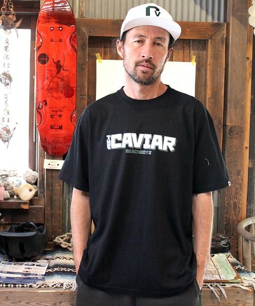 ムラサキスポーツ（ムラサキスポーツ）の「THE CAVIAR/キャビア 半袖Tシャツ フロントデザイン CV507-036（Tシャツ/カットソー・メンズ・ブラック/ネイビー/ホワイト・XL/L/M）」の5枚目の写真